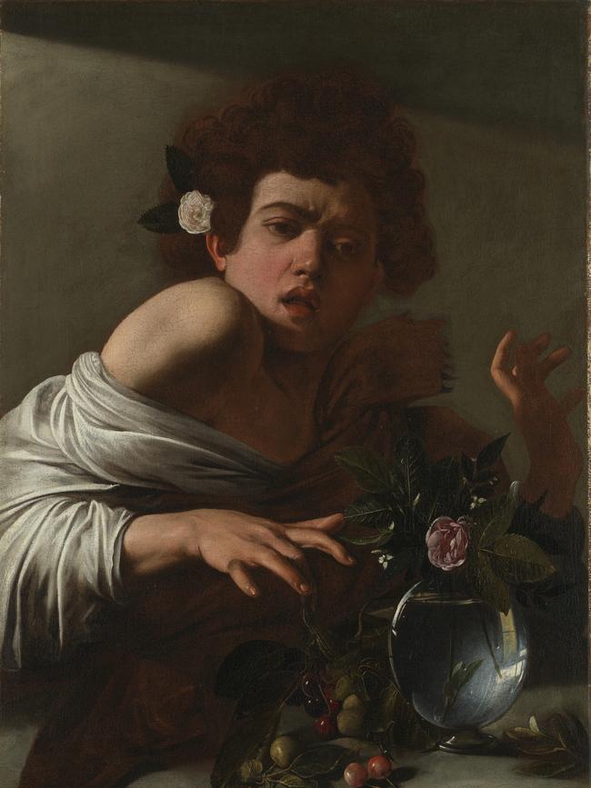 Caravaggio, Boy bitten by a lizard, c. 1594-96, London, National Gallery