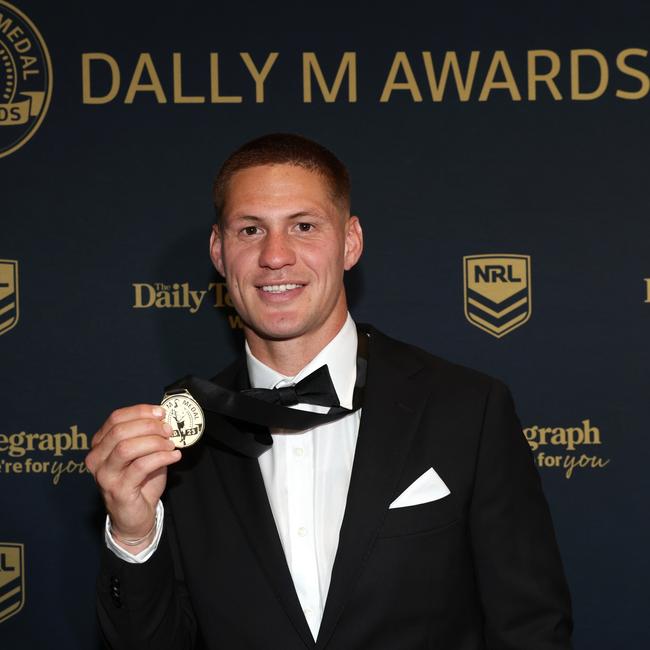 Kalyn Ponga claimed the Dally M Medal by one point. Picture: Mark Kolbe/Getty