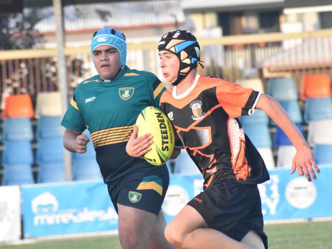 Rockhampton District Secondary Schools Rugby League grand finals, Year 8C, Chanel College, Gladstone, versus Glenmore State High, Browne Park, September 7, 2022.