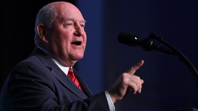 US Secretary of Agriculture Sonny Perdue. Picture: AFP