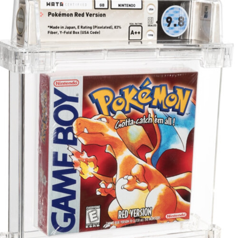 The Pokemon Red game. Picture: Heritage Auctions