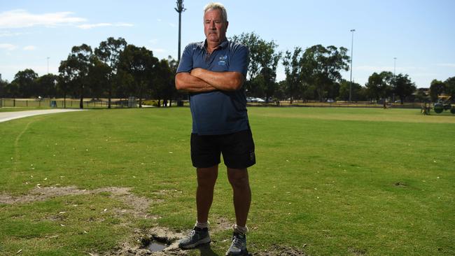 Gary Murray is fed up with finding dog poo at Princes Park. Picture: James Ross