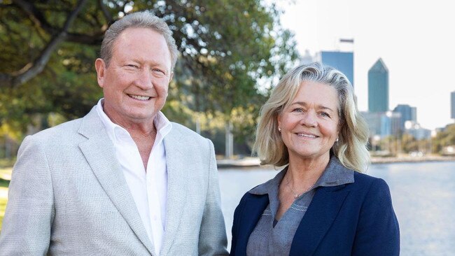 Another prominent Australian billionaire, Fortescue Metals Group’s Andrew Forrest, has split with his wife, Nicola Forrest, it was also revealed in July.