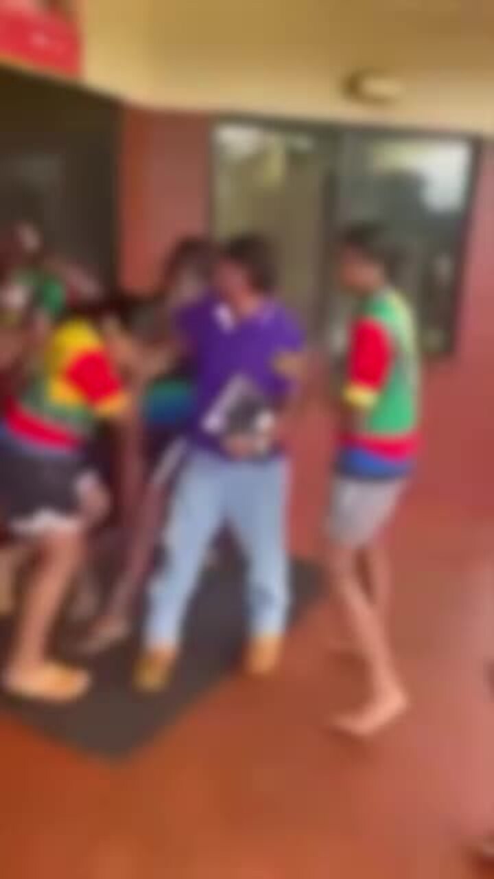 Shocking fighting at NPA State College school