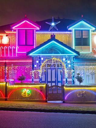 Christmas lights at 88 Parkhill Road, Kew. Picture: Nathan Dyer