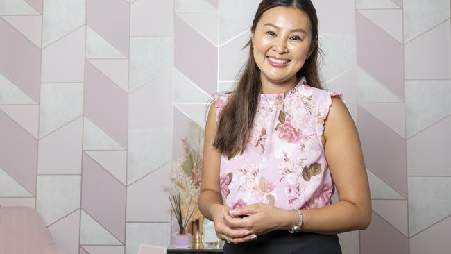 New businesses for Stones Corner. Ivy Tan owns 'Ivy Injectables', located in the Freedom Suites on Logan Road. Thursday January 21, 2021. Picture: Renae Droop