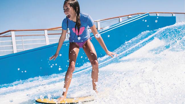A thrilling weekendWhat: Want to truly experience all the thrills and spills a family cruise ship can offer without taking time off work? Consider a two-night weekend sampler cruise on the 4905-guest Quantum of the Seas from Brisbane. We’re talking fun-filled days flying on RipCord by iFLY, the first skydiving simulator at sea, speeding in the bumper cars and riding waves on the FlowRider surf simulator.When: Departing Brisbane February 22.Value: Cabins are available from $529 a person.Tip: Escape’s creative director Baz Goodwin sailed on the ship earlier this year and says: “Really get to know and appreciate your room attendant. Carlo who looked out for us on Quantum of the Seas made our life so easy. He got us last-minute reservations, was full of valuable intel, and left my daughter a towel folded up into a different animal every night, which she still mentions… and I still can’t do.”