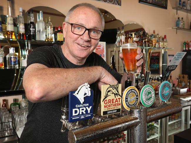 At the Rising Sun Hotel, publican Mick Guerin wants people to know what a great lifestyle awaits them, should they decide to become the new owner of the iconic Auburn pub. 27 October 2023. Picture Dean Martin