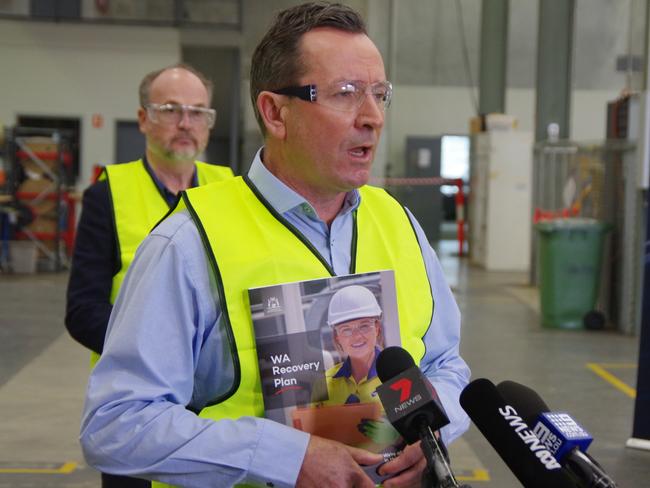 WA Premier Mark McGowan. Picture: Joel Griffiths