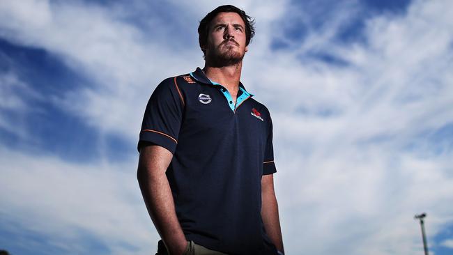 Kane Douglas was the first of the big name Waratahs to sign with French RUGBY. pic. Phil Hillyard