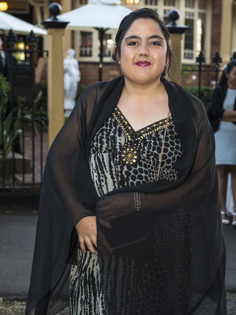 Nadia Eastaugh arrives at Mary MacKillop Catholic College inaugural formal at Cafe Valeta, Thursday, November 19, 2020. Picture: Kevin Farmer