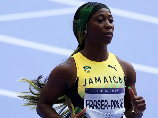 Fraser-Pryce was denined entry to the warm-up track. Picture: Christian Petersen/Getty Images