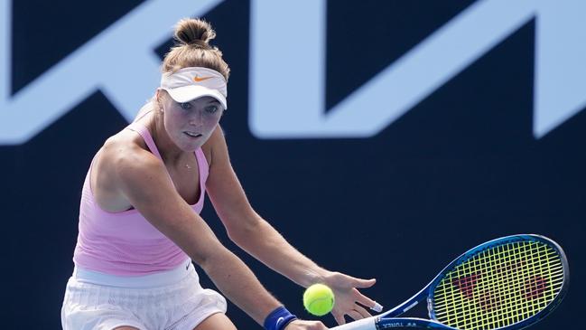 Olivia Gadecki is one of the brightest prospects in Australian tennis but her vaccination status means she can’t play in next month’s grand slam event. Picture: Tennis Australia