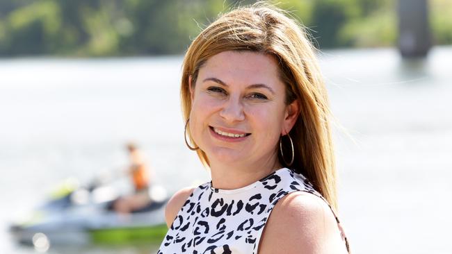 Penrith blogger Kim Maree at the boat ramp on the Nepean River. Picture: Peter Kelly