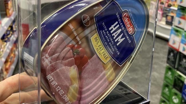 It‘s not just Spam in a cage, with items like ham also locked up. Picture: @willystaley/Twitter