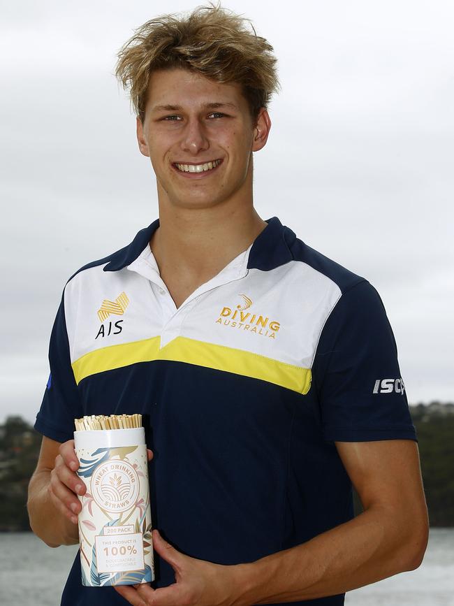 Fricker with his Tsarian straws. Picture: John Appleyard