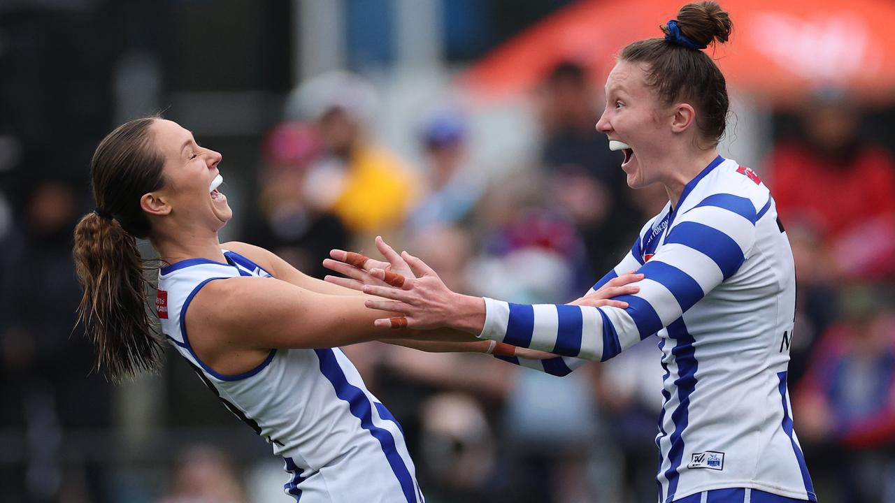 AFLW: Ruthless Roos expose huge gulf in class against Dogs