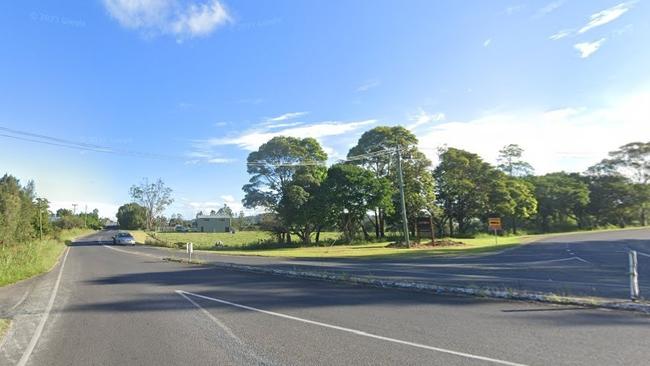 Wilson St, corner Terania St, North Lismore where a couple were pulled over before taking police on a pursuit that ended in a Bentley paddock.