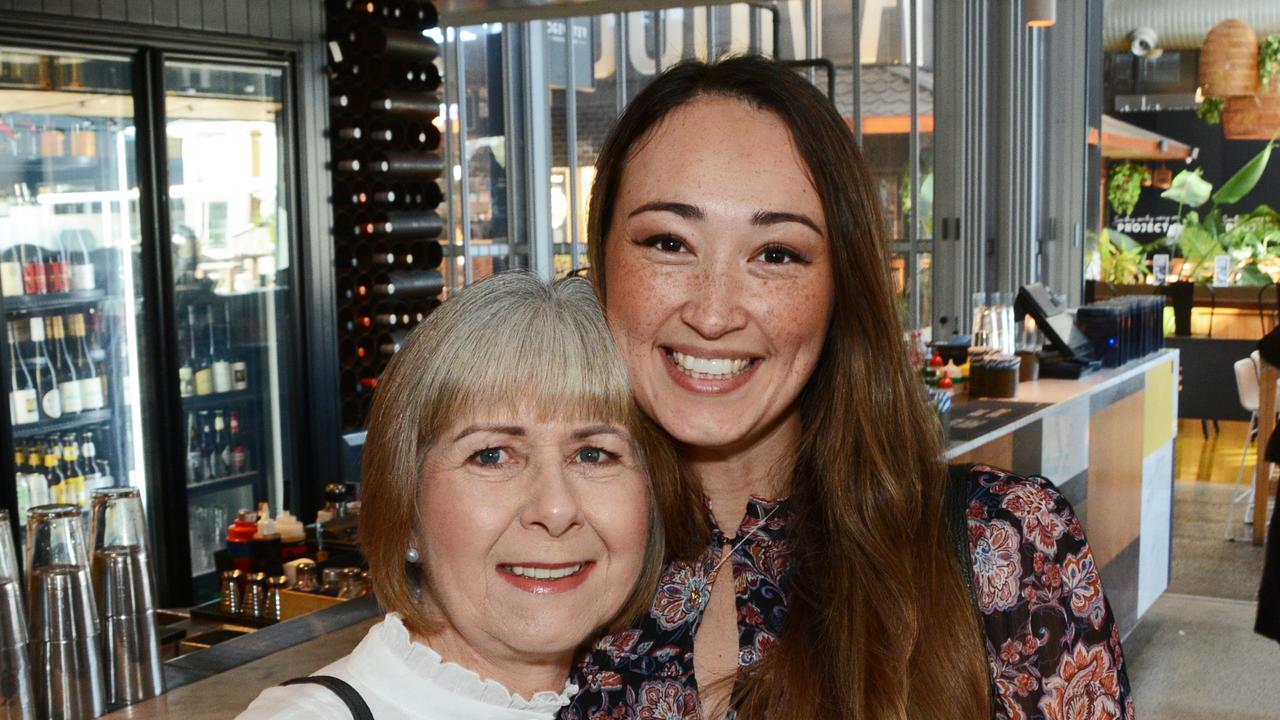 Barb Dawson and Cassie Campbell at Early Risers Gold Coast Women in Business breakfast at Edgewater Dining, Isle of Capri. Pic: Regina King