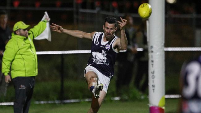 Ashlin Brown in action for Hoppers Crossing. Picture: Local Legends Photography