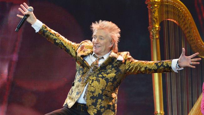 British rock idol Sir Rod Stewart will embark on a massive Australian tour next year Picture: Getty Images)