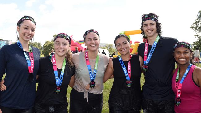 Taylah Adam, Lucy Dennis, Tori Attwood, Emily Pal, Nicholas Butter and Anagha Moloth Valappil. Picture: David Smith