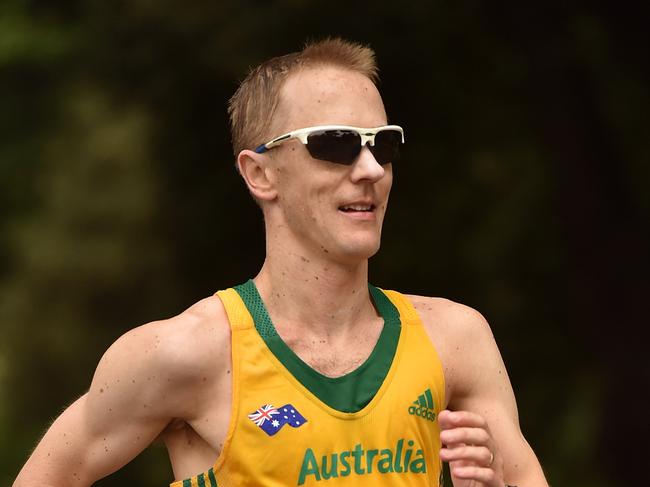 ROME, ITALY - MAY 08: Jared Tallent in action during the 50KM Race Walk at IAAF Race Walking Team Campionship Rome 2016, on May 7, 2016 in Rome, Italy. (Photo by Tullio M. Puglia/Getty Images for IAAF)