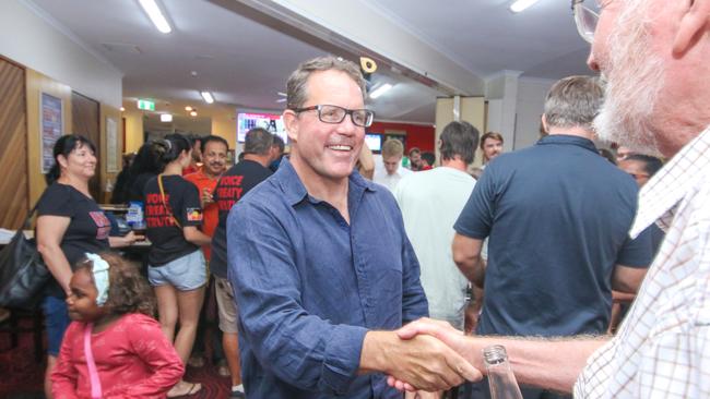 Luke Gosling returns as Labor takes the Seat of Solomon in the senate and house of Reps. Picture: Glenn Campbell