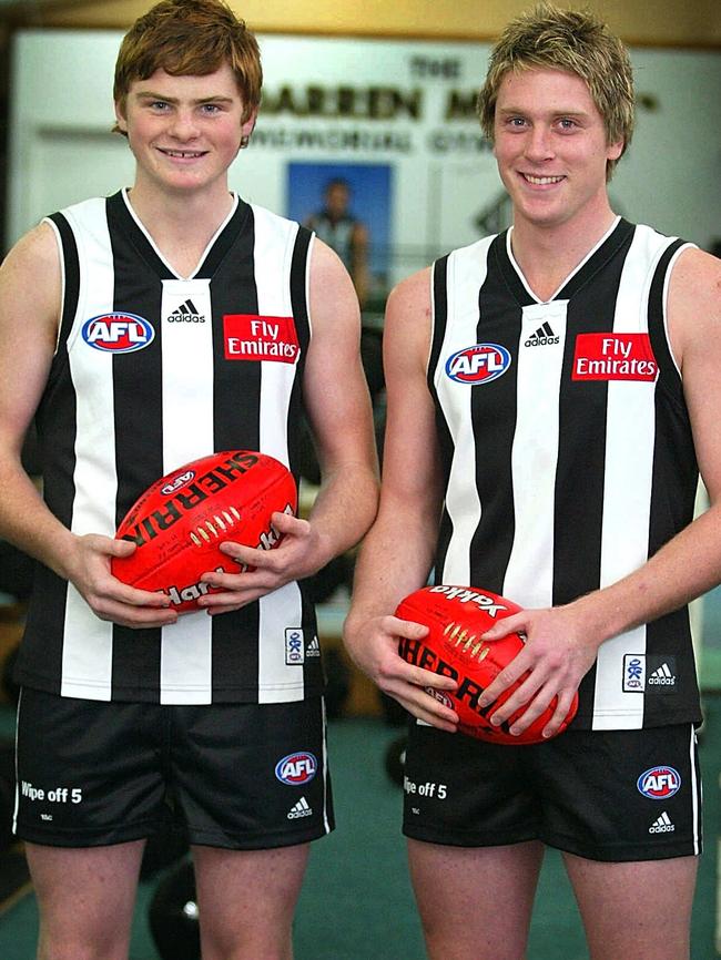 Another Collingwood photo because we love this pic of cousins Heath and Brayden Shaw after the 2003 draft.