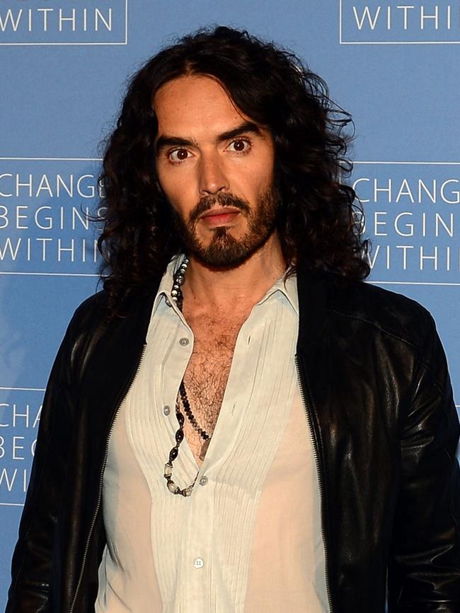 British comedian and actor Russell Brand. Picture: AFP