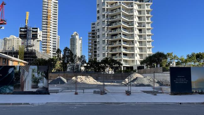 A photo of the Drift Main beach site, taken on May 21, which shows the gate had been removed and replaced with temporary fencing. On Monday the site was ringed by temporary fencing, which was secured with a heavy chain and padlock.