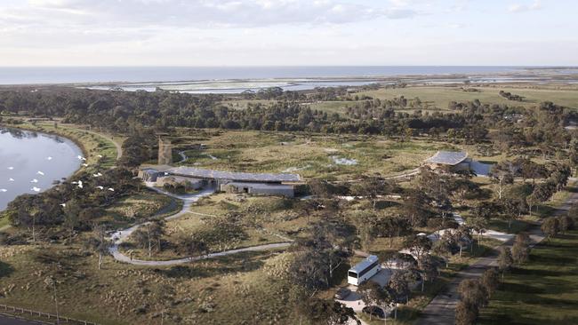 Advocacy Alliance LeadWest is calling on the next State Government to commit to funding a wetlands centre in Hobsons Bay. Picture: Grimshaw Architects