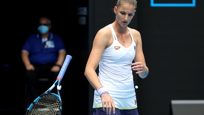 Karolina Pliskova is disappointed to be out of next month’s Australian Open. Picture: AFP