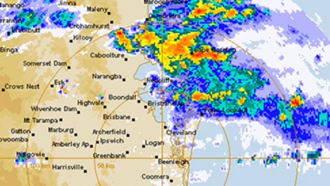 It was only short-lived and is losing intensity now, but it saved its full fury for the Brisbane metro region.