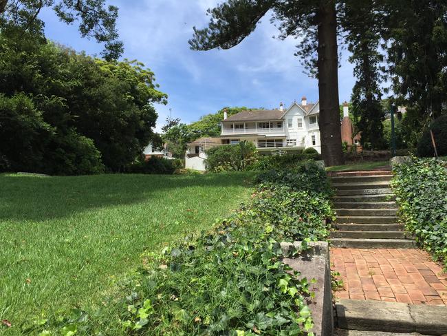 The ivy lined pathway down to Seven Shillings Beach. Picture: Stephen Nicholls