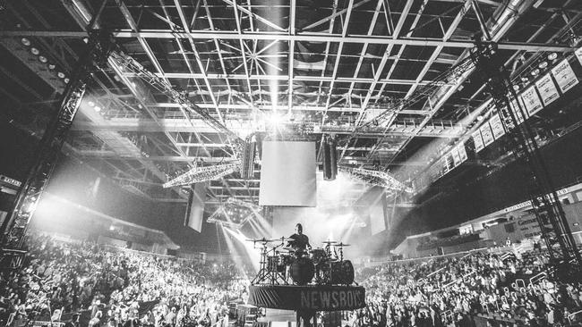 Newsboys United in action. Picture: Caleb Cook