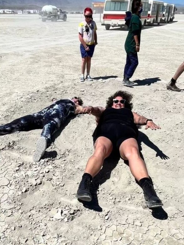 Aussie singer Casey Donovan at the Burning Man festival in Nevada. Picture: Instagram