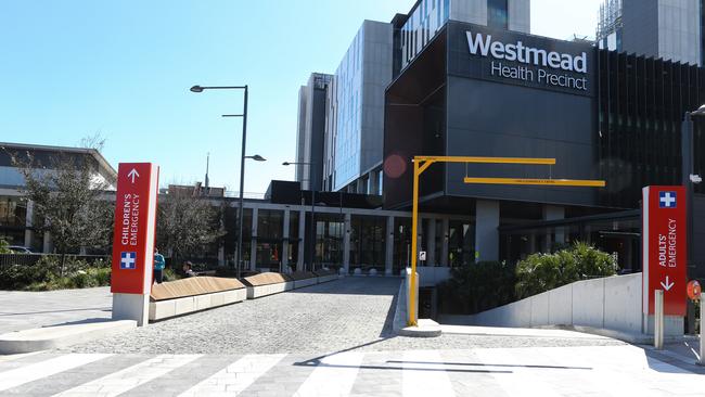 A view of the Emergency entrance to the Westmead Hospital. Picture: NCA Newswire /Gaye Gerard