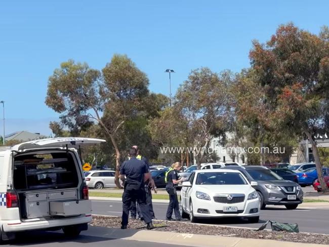 A police officer is recovering in hospital after a hit-run in Point Cook. Picture: Wyndham TV