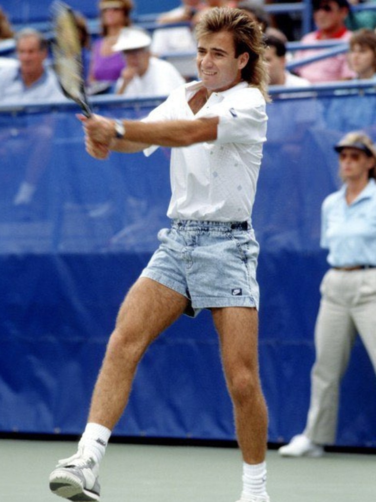 Agassi’s denim look never went out of style.