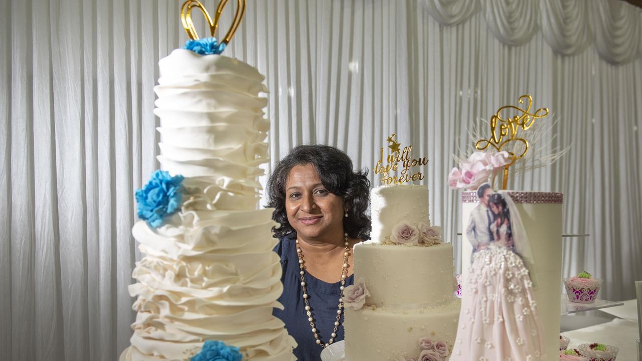 Anne De Silva from Designer Cakes Toowoomba. Ideal Bride Toowoomba Wedding Expo. Sunday, November 27, 2022. Picture: Nev Madsen.