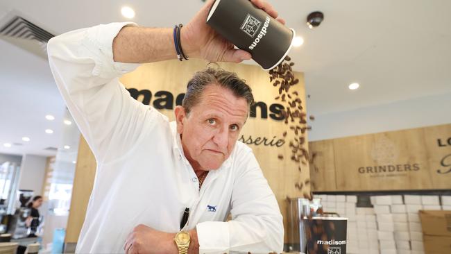 Madisons Coffee shop owner Lincoln Testa is warning that coffee will soon cost $7 a cup unless things change and something must be done. Picture Glenn Hampson