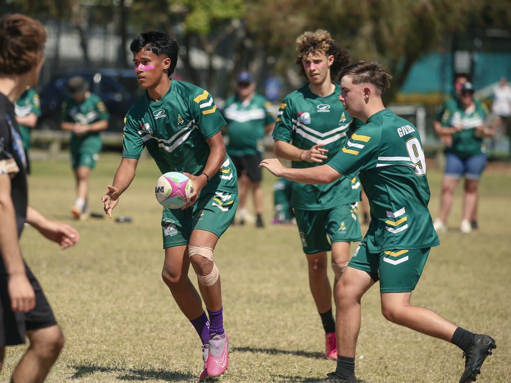 Iona College V Pine Rivers State High at the 2024 Gold Coast Titans All Schools Touch Football Picture: Glenn Campbell