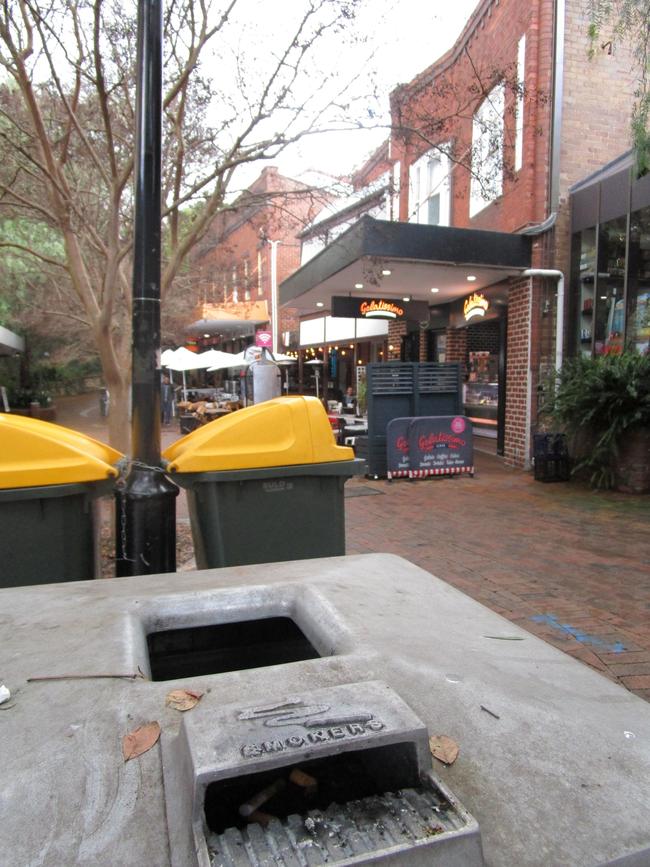 Bins with built-in ashtrays will be removed as part of the changes.