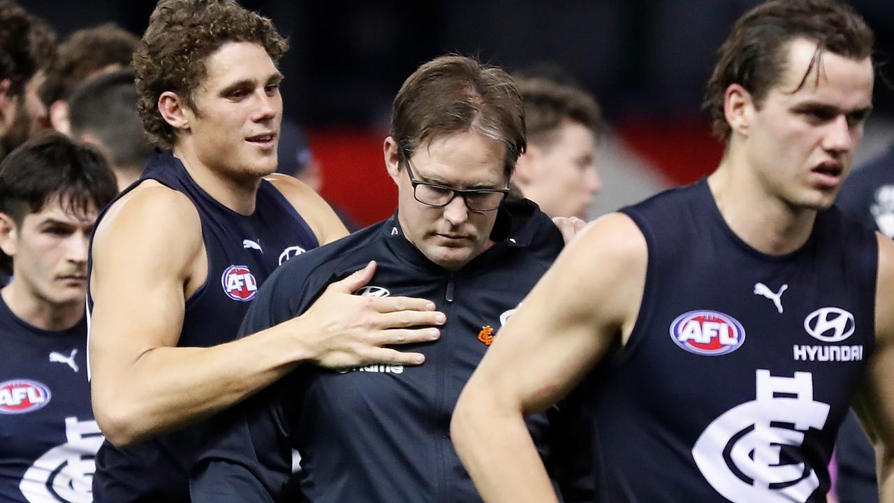 David Teague was officially sacked by the Blues on Thursday. Picture: Getty Images