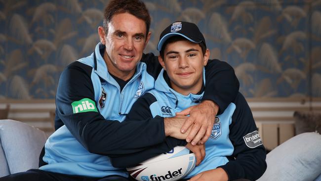 NRL champion Brad Fittler is thrilled with the efforts and attitude of his son Zach.