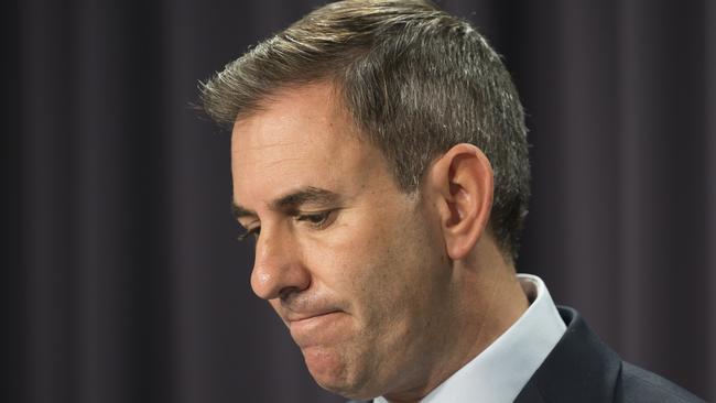 CANBERRA, Australia, NewsWire Photos. May 10, 2024: Federal Treasurer Jim Chalmers and Minister for Finance Katy Gallagher hold a press conference at Parliament House in Canberra. Picture: NCA NewsWire / Martin Ollman