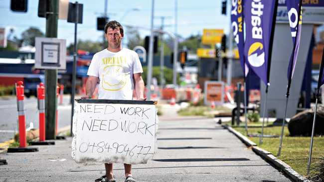 Chad Pallett has found work and been inundated with job offers. Picture: Rob Williams