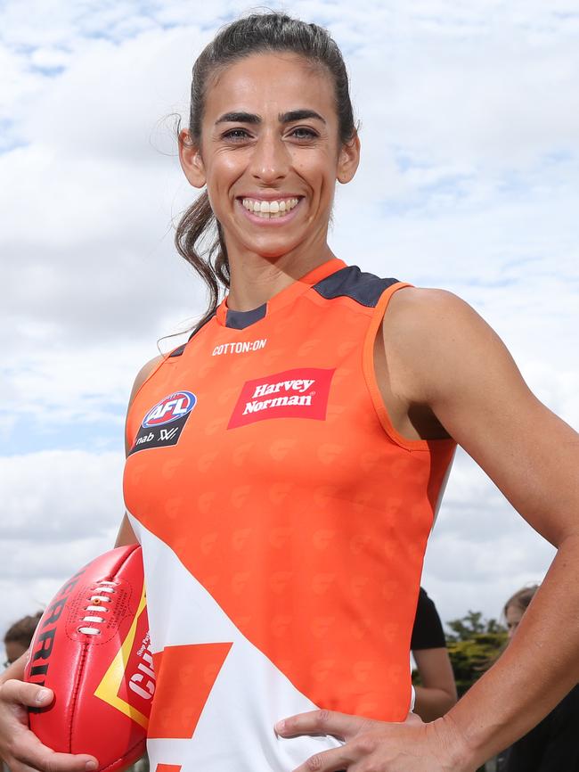 Amanda Farrugia will again captain the Giants. Pic: AAP