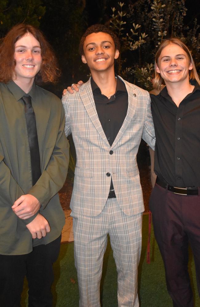 Jeriah, Sam and Jaime at the 2022 Chancellor State College formal.